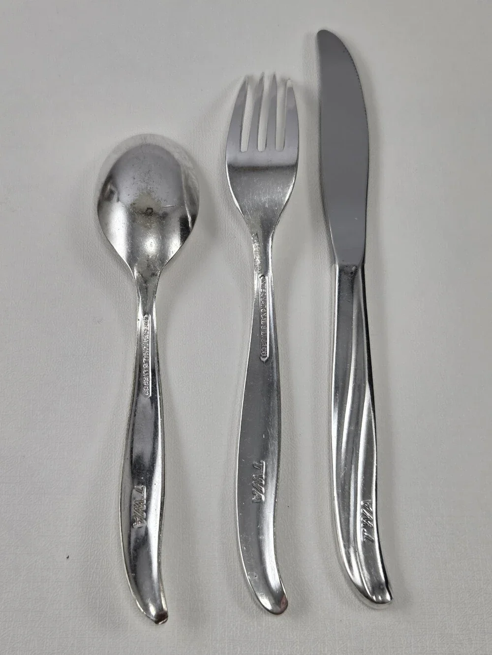 Vintage TWA First Class Flatware - International Silver Co. Aviation Memorabilia